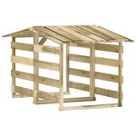 vidaXL Pergolas avec toits 2 Pièces 100x90x100 cm Bois de pin imprégné