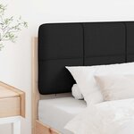 vidaXL Tête de lit capitonnée Marron et Noir 90 cm Pin massif