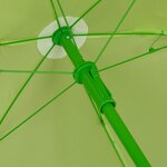 Salon de jardin enfant pliable table chaises parasol 49 5 x 49 5 cm en fer vert 13_0007801