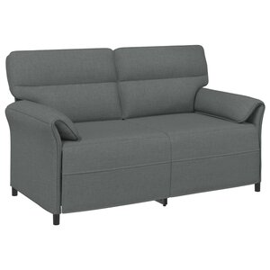vidaXL Canapé 100  polyester  cadre en métal  MDF  Contreplaqué