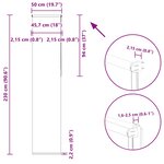 vidaXL Store enrouleur occultant largeur du tissu 45 7 cm polyester