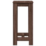 vidaXL Table de bar chêne marron 51x50x103 5 cm bois d'ingénierie