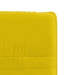 vidaXL Chaise à manger Jaune Velours