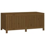 vidaXL Boîte de rangement de jardin Marron miel 147x68x64 cm Bois pin