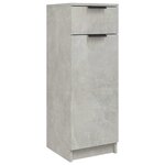vidaXL Armoire de salle de bain gris béton 32x34x90 cm