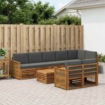 vidaXL Ensembles de canapés Bois d'Acacia Massif