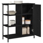 vidaXL Buffet Chêne noir 70 x 30 x 80 cm