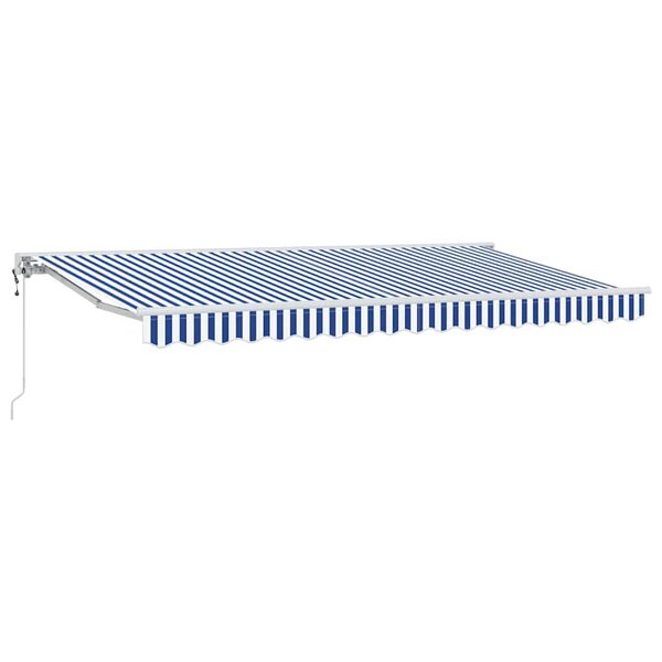 vidaXL Cadre d'auvent Bleu et Blanc 400 x 200 cm