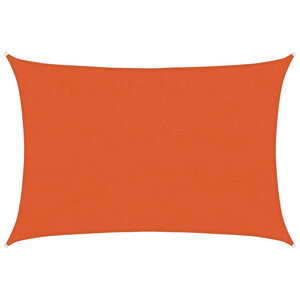 vidaXL Voile d'ombrage 160 g/m² Orange 4x6 m PEHD