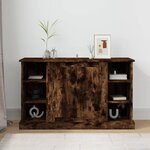 vidaXL Buffet Chêne fumé 100x35 5x60 cm Bois d'ingénierie