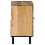 vidaXL Armoire lavabo de salle de bain bois massif de manguier