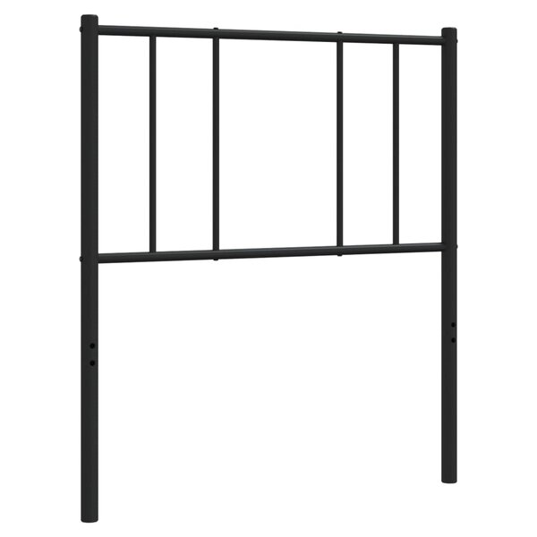 vidaXL Tête de lit de remplacement métal noir 80 cm