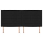 vidaXL Tête de lit Design Lines Noire 200 cm Tissu