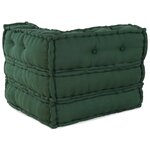 vidaXL Pouf modulaire vert 70x70x54 tissu