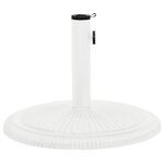 vidaXL Socle de parasol Blanc 45x45x30 cm Fonte