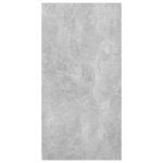 vidaXL   Cabinet TV mural   2 Pièces Gris béton 30.5 x 30 x 60 cm