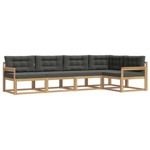 vidaXL Ensemble de canapés d'extérieur 4 pc Blanc et anthracite
