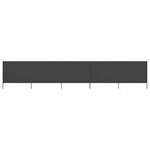 vidaXL Paravent 5 panneaux Tissu 600 x 120 cm Anthracite
