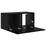 vidaXL Meuble TV Noir 60 x 30 x 30 cm Bois d'ingénierie