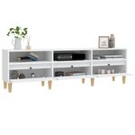 vidaXL Meuble TV blanc 150x30x44 5 cm bois d'ingénierie