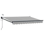vidaXL Auvent rétractable électrique Anthracite et blanc 3 x 2 5 m