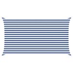 vidaXL Voile d'ombre Bleu et Blanc 4 5 x 2 5 m 100   polyester Oxford