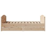vidaXL Cadre de lit sans matelas 140x190 cm bois de pin massif