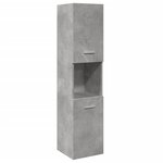 vidaXL Ensemble de meubles de salle de bain 5 Pièces gris béton