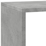 vidaXL Étagère séparatrice de pièce à 3 niveaux gris béton