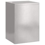 vidaXL Supports pour plantes 3 Pièces Argent 24 x 24 x 75 cm