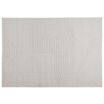 vidaXL Tapis de surface HUARTE Crème 280 x 200 cm Polyester