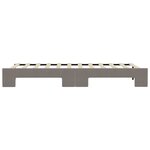 vidaXL Lit de jour avec lit gigogne taupe 90x200 cm tissu