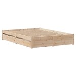 vidaXL Cadre de lit sans matelas 150x200 cm bois de pin massif