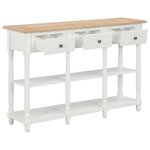 vidaXL Table console Blanc 120x30x76 cm MDF