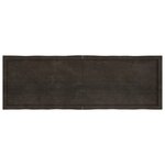 vidaXL Dessus de table bois massif traité bordure assortie