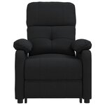 vidaXL Fauteuil électrique de massage Noir Tissu