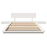 vidaXL Cadre de lit Blanc 100 x 200 cm bois