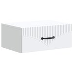 vidaXL Cabinet de chevet mural 2 pc Blanc 49 x 34 5 x 20 cm