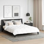 vidaXL Ensemble de Duvet avec oreiller 3 Pièces Blanc Plume de canard