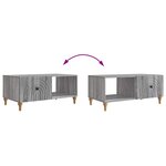 vidaXL Table basse Sonoma gris 90 x 50 x 40 cm Bois d'ingénierie