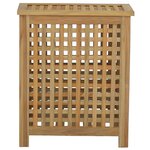 vidaXL Bac à linge 50x35x60 cm bois de teck massif