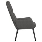 vidaXL Chaise de relaxation Gris clair Tissu