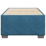 vidaXL Cadre de lit sans matelas bleu 80x200 cm velours