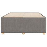 vidaXL Cadre de lit sans matelas taupe 120x190 cm tissu