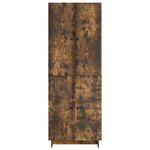 vidaXL Ensemble de Meubles 2 Pièces Chêne fumé 66 x 34 5 x 90 cm
