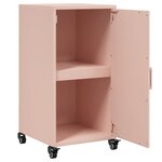vidaXL Buffet rose 36x39x72 cm acier