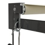 vidaXL Auvent rétractable automatique crème 4x3 m