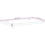 vidaXL Dessus de bureau 100x50x4 cm bois massif de hêtre