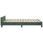 vidaXL Cadre de lit sans matelas vert foncé 120x190 cm velours