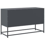 vidaXL Meuble TV anthracite 100 5x39x60 5 cm acier